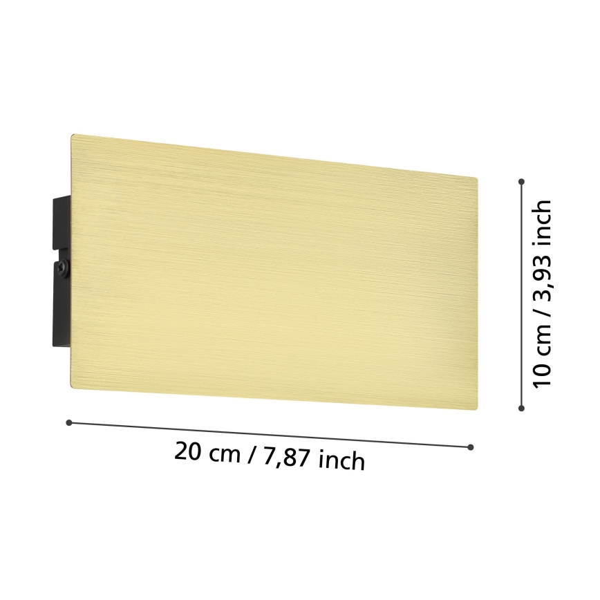 Eglo - LED Nástěnné svítidlo LED/6W/230V 3000K zlatá