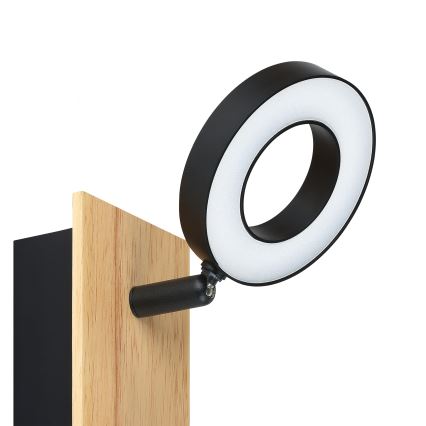 Eglo - LED Nástěnné bodové svítidlo LED/4,2W/230V černá/hnědá