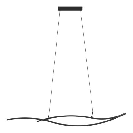 Eglo - LED Lustr na lanku LED/20W/230V 4000K černá
