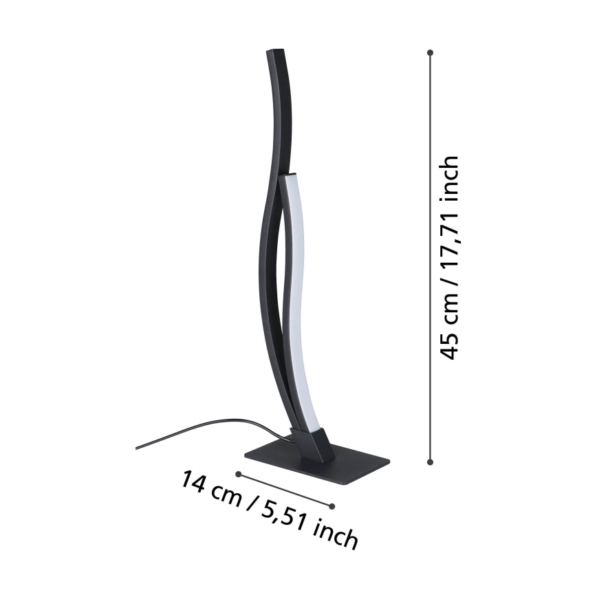 Eglo - LED Stolní lampa LED/12W/230V 4000K černá