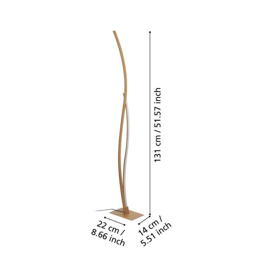 Eglo - LED Stojací lampa LED/20W/230V 4000K béžová