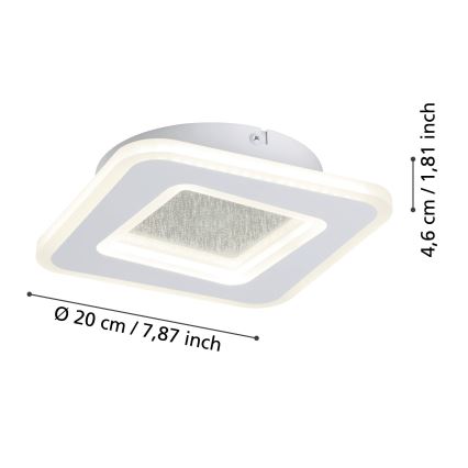 Eglo - LED Nástěnné svítidlo LED/12W/230V 4000K bílá