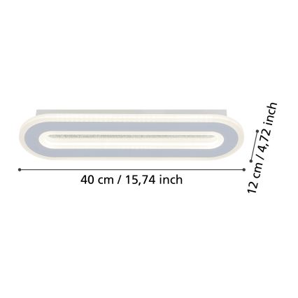 Eglo - LED Nástěnné svítidlo LED/12W/230V 4000K bílá