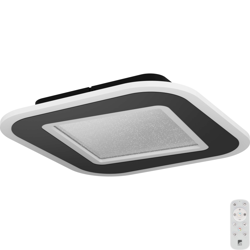 Eglo - LED Stmívatelné stropní svítidlo LED/20W/230V 2700-6500K černá + dálkové ovládání