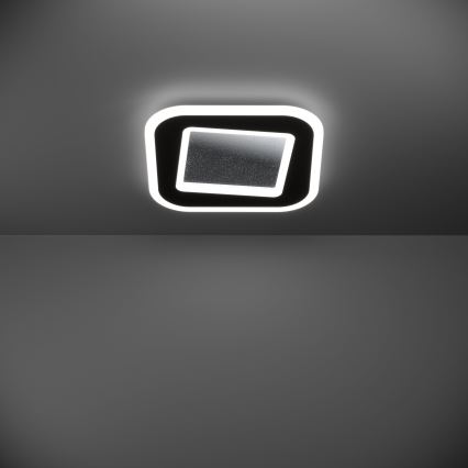 Eglo - LED Stmívatelné stropní svítidlo LED/20W/230V 2700-6500K černá + dálkové ovládání