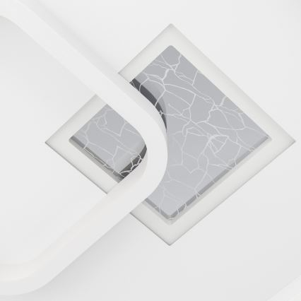 Eglo - LED Stropní svítidlo 1xLED/16,2W/230V + 1xLED/9,2W 38x38 cm bílá