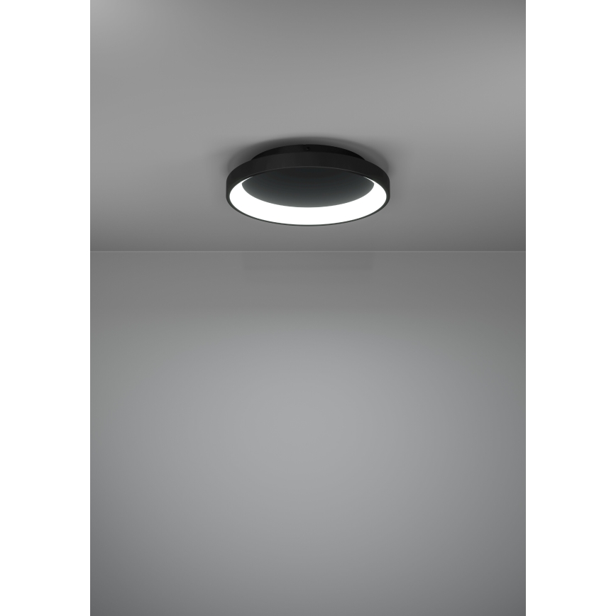 Eglo - LED Stmívatelné stropní svítidlo LED/12W/230V 2700-6500K černá + dálkové ovládání