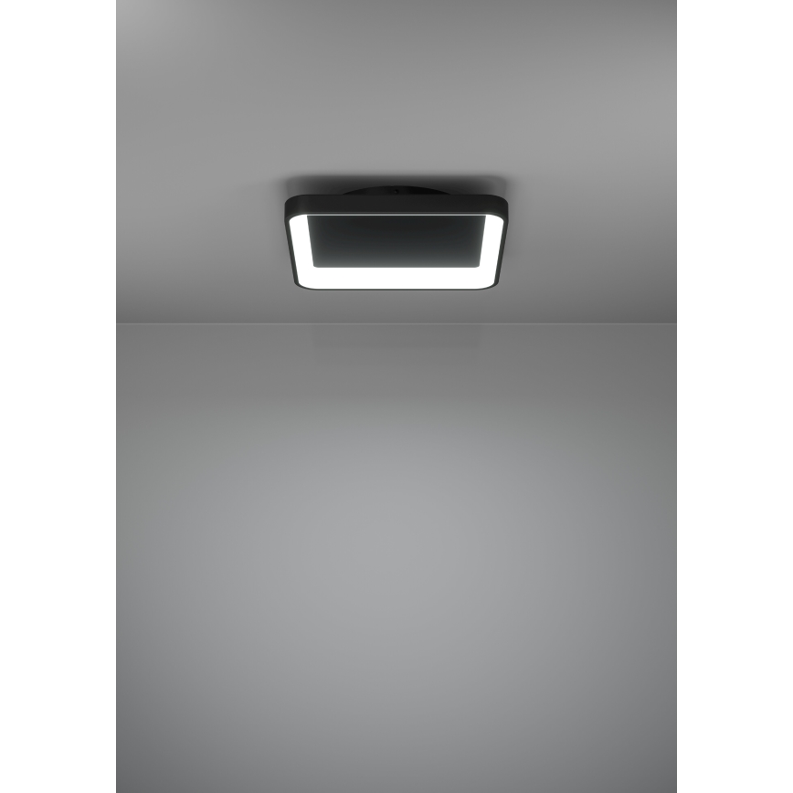 Eglo - LED Stmívatené stropní svítidlo LED/12W/230V 2700-6500K černá + dálkové ovládání