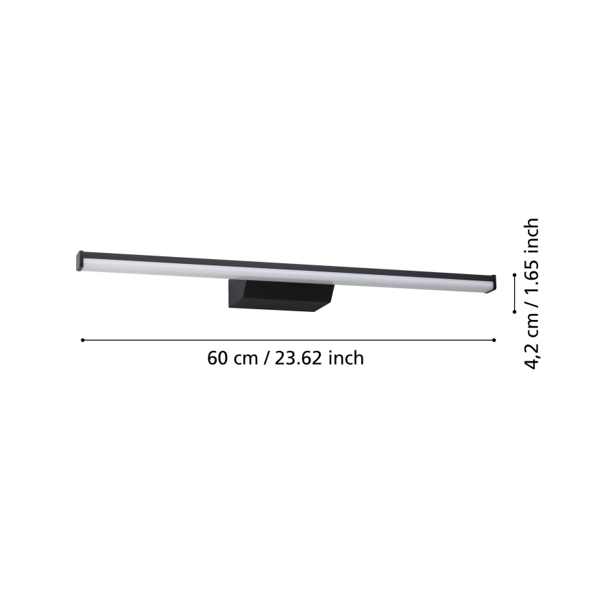 Eglo - LED RGBW Stmívatelné koupelnové osvětlení zrcadla LED/12W/230V 2700-6500K IP44 černá