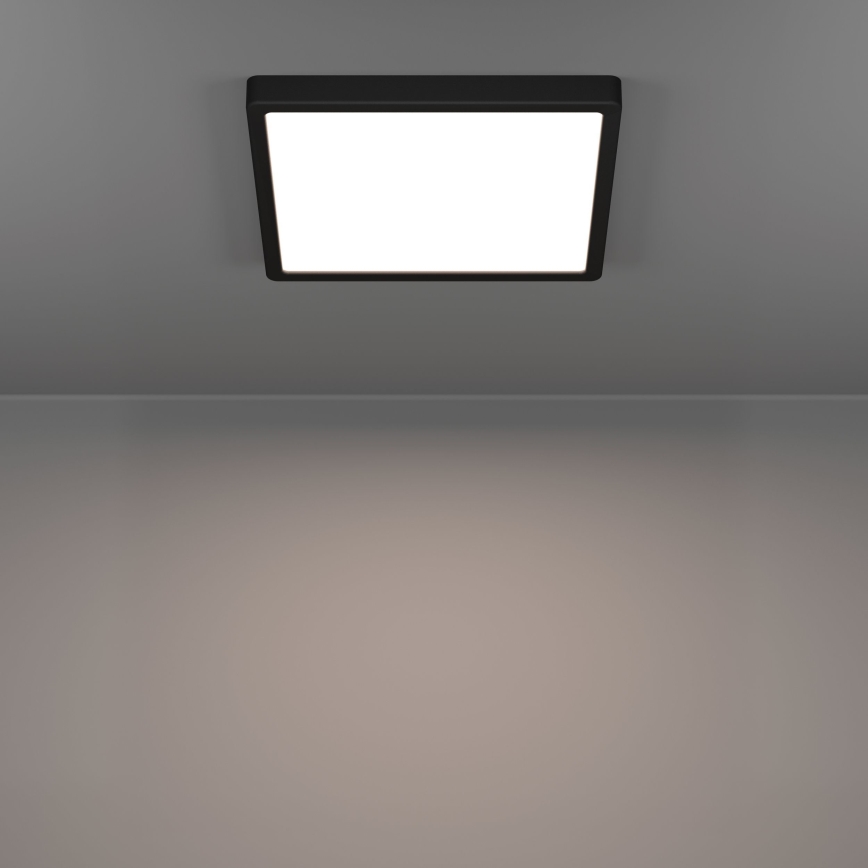 Eglo - LED Stropní svítidlo LED/13W/230V 2700/4000/6500K 29x29cm černá