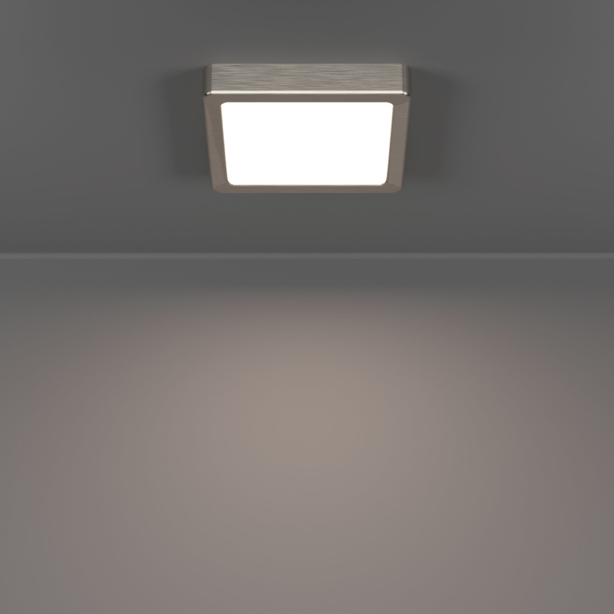 Eglo - LED Stropní svítidlo LED/7W/230V 2700/4000/6500K 15x15 cm matný chrom