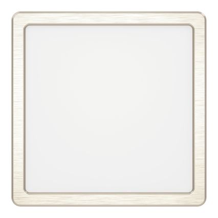 Eglo - LED Stropní svítidlo LED/10,5W/230V 2700/4000/6500K 22x22 cm matný chrom
