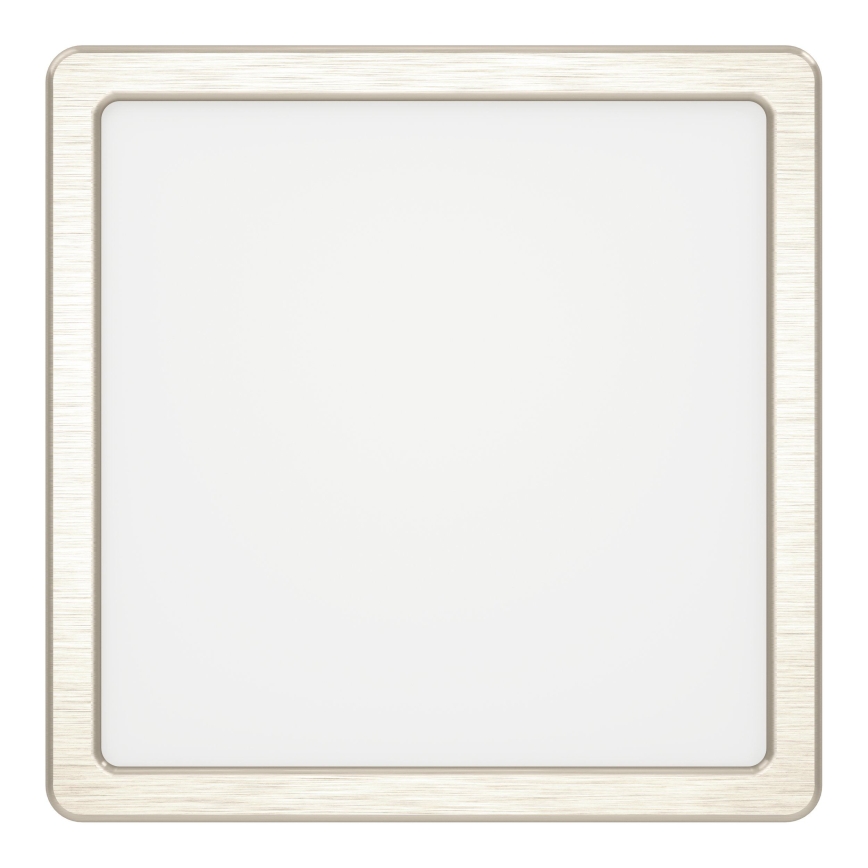 Eglo - LED Stropní svítidlo LED/10,5W/230V 2700/4000/6500K 22x22 cm matný chrom