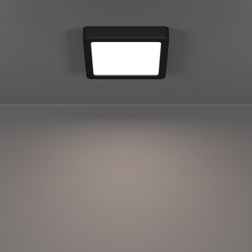 Eglo - LED Koupelnové stropní svítidlo LED/7W/230V 15x15 cm IP44 černá