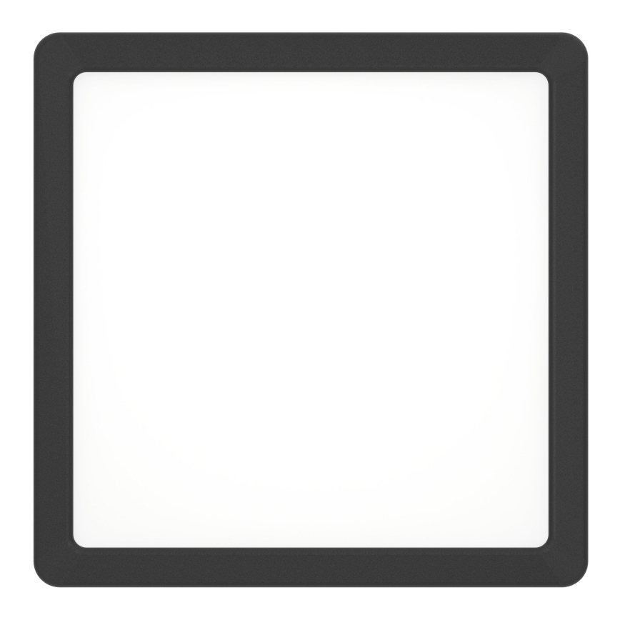 Eglo - LED Koupelnové stropní svítidlo LED/10,5W/230V 22x22 cm IP44 černá