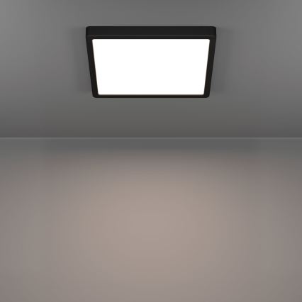 Eglo - LED Koupelnové stropní svítidlo LED/13W/230V 29x29 cm IP44 černá