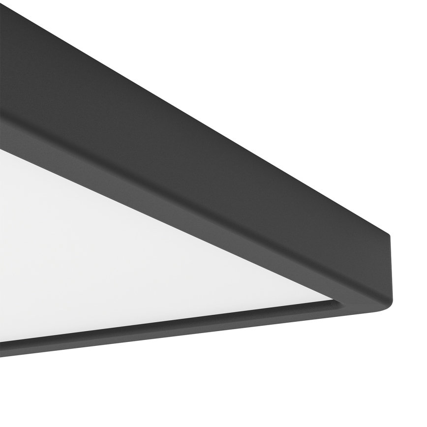 Eglo - LED RGBW Stmívatelné koupelnové stropní svítidlo LED/13,5W/230V 2700-6500K 29,5x29,5 cm IP44 černá