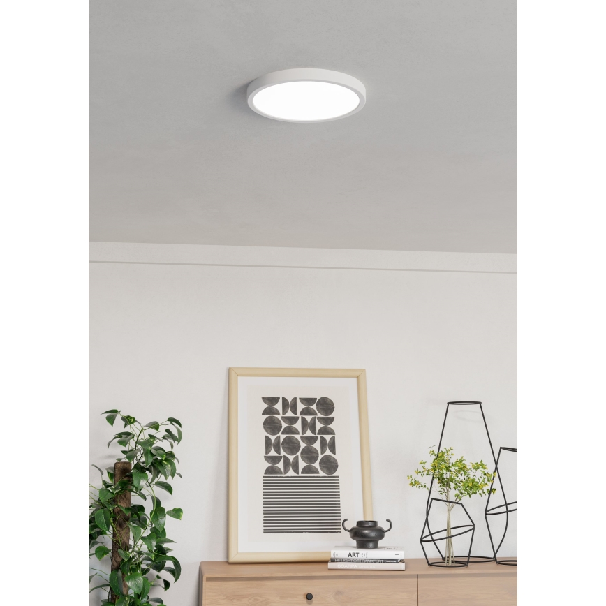 Eglo - LED RGBW Stmívatelné koupelnové stropní svítidlo LED/14,3W/230V 2700-6500K pr. 27,8 cm IP44 bílá