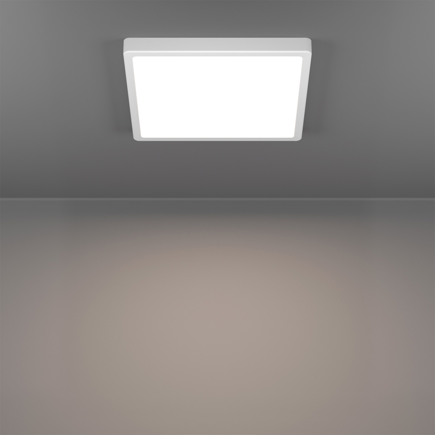 Eglo - LED RGBW Stmívatelné koupelnové stropní svítidlo LED/13,5W/230V 2700-6500K 29,5x29,5 cm IP44 bílá