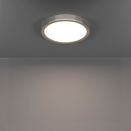 Eglo - LED RGBW Stmívatelné koupelnové stropní svítidlo LED/11,2W/230V 2700-6500K pr. 21,1 cm IP44 matný chrom