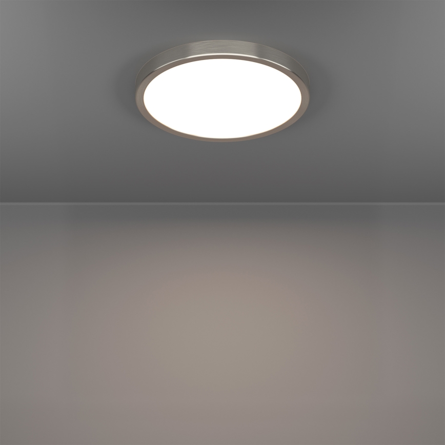 Eglo - LED RGBW Stmívatelné koupelnové stropní svítidlo LED/14,3W/230V 2700-6500K pr. 27,8 cm IP44 matný chrom