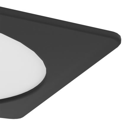 Eglo - LED Podhledové svítidlo LED/18,5W/230V 2700/4000/6500K 21,6x21,6 cm černá