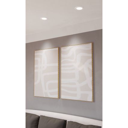 Eglo - LED Podhledové svítidlo LED/6,3W/230V 2700/4000/6500K pr. 11,9 cm bílá