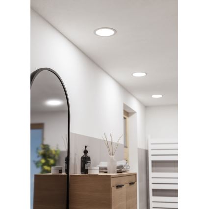 Eglo - LED Koupelnové podhledové svítidlo LED/10,5W/230V 2700/4000/6500K pr. 16,8 cm IP44 bílá