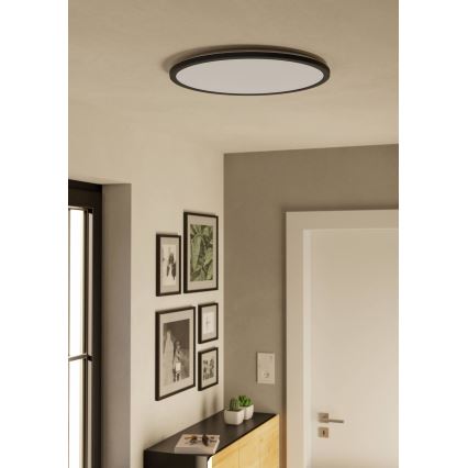 Eglo - LED Koupelnové stropní svítidlo LED/16,8W/230V 2700/4000/6500K pr. 50 cm IP44 černá
