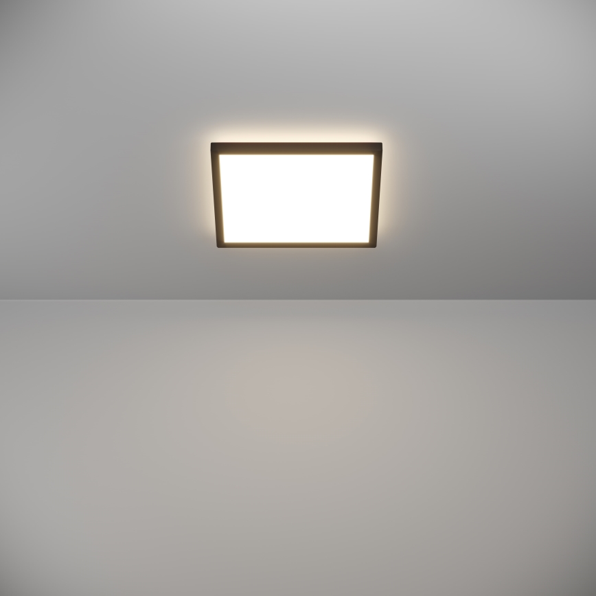 Eglo - LED Koupelnové stropní svítidlo LED/13,4W/230V 2700/4000/6500K 29x29 cm IP44 černá