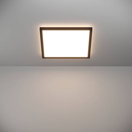 Eglo - LED Koupelnové stropní svítidlo LED/17,6W/230V 2700/4000/6500K 39x39 cm IP44 černá