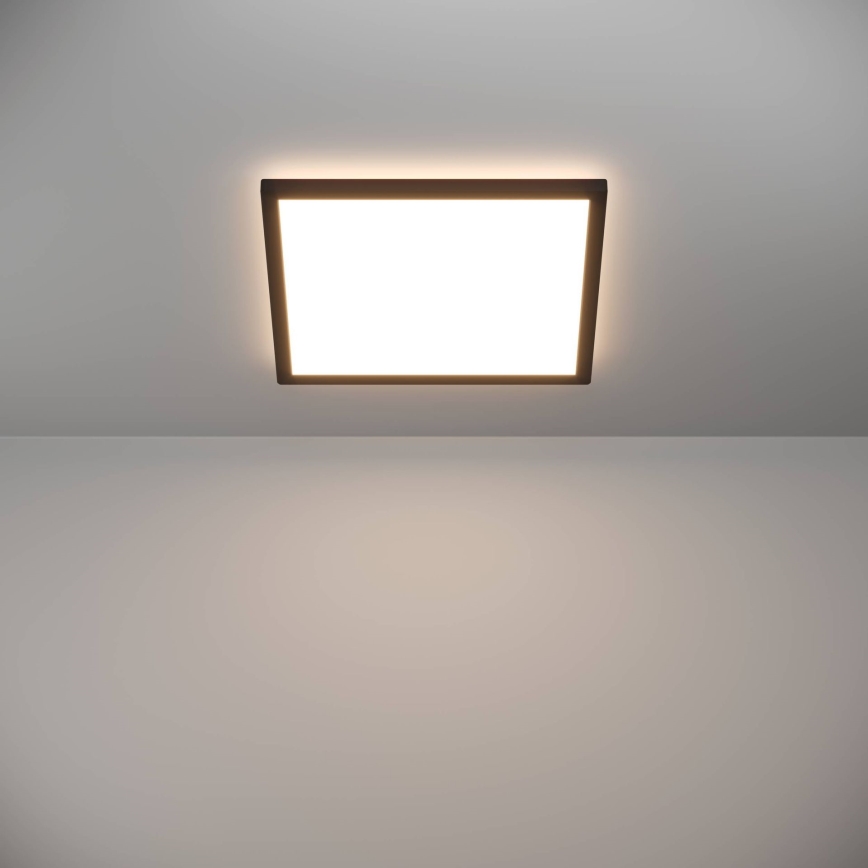 Eglo - LED Koupelnové stropní svítidlo LED/17,6W/230V 2700/4000/6500K 39x39 cm IP44 černá