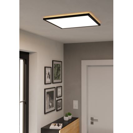 Eglo - LED Koupelnové stropní svítidlo LED/17W/230V 2700/4000/6500K 50x50 cm IP44 černá