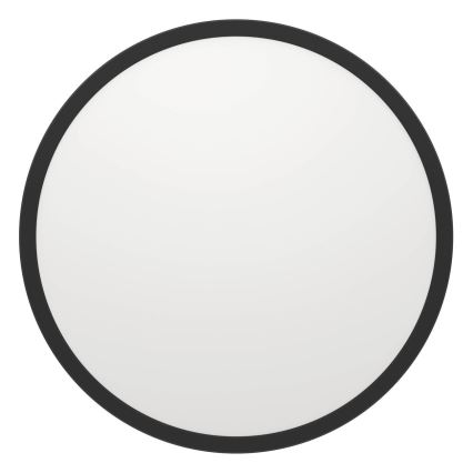 Eglo - LED Stmívatelné koupelnové stropní svítidlo LED/16,8W/230V 2700-6500K pr. 50 cm IP44 černá + dálkové ovládání