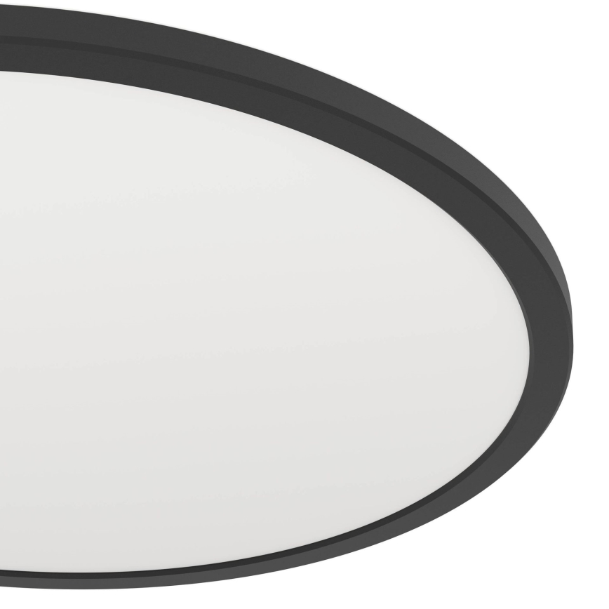 Eglo - LED Stmívatelné koupelnové stropní svítidlo LED/16,8W/230V 2700-6500K pr. 50 cm IP44 černá + dálkové ovládání