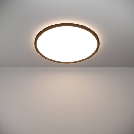 Eglo - LED Stmívatelné koupelnové stropní svítidlo LED/16,8W/230V 2700-6500K pr. 50 cm IP44 černá + dálkové ovládání