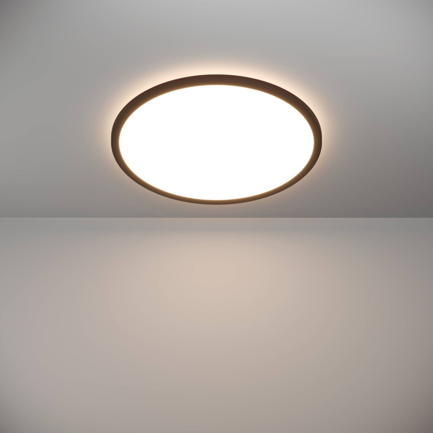 Eglo - LED Stmívatelné koupelnové stropní svítidlo LED/16,8W/230V 2700-6500K pr. 50 cm IP44 černá + dálkové ovládání
