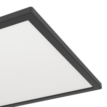 Eglo - LED Stmívatelné koupelnové stropní svítidlo LED/17,6W/230V 2700-6500K 39x39 cm IP44 černá + dálkové ovládání