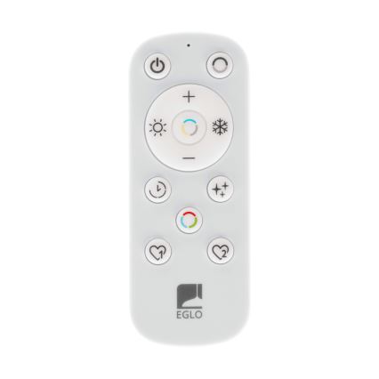 Eglo - LED Stmívatelné koupelnové stropní svítidlo LED/17,6W/230V 2700-6500K 39x39 cm IP44 černá + dálkové ovládání