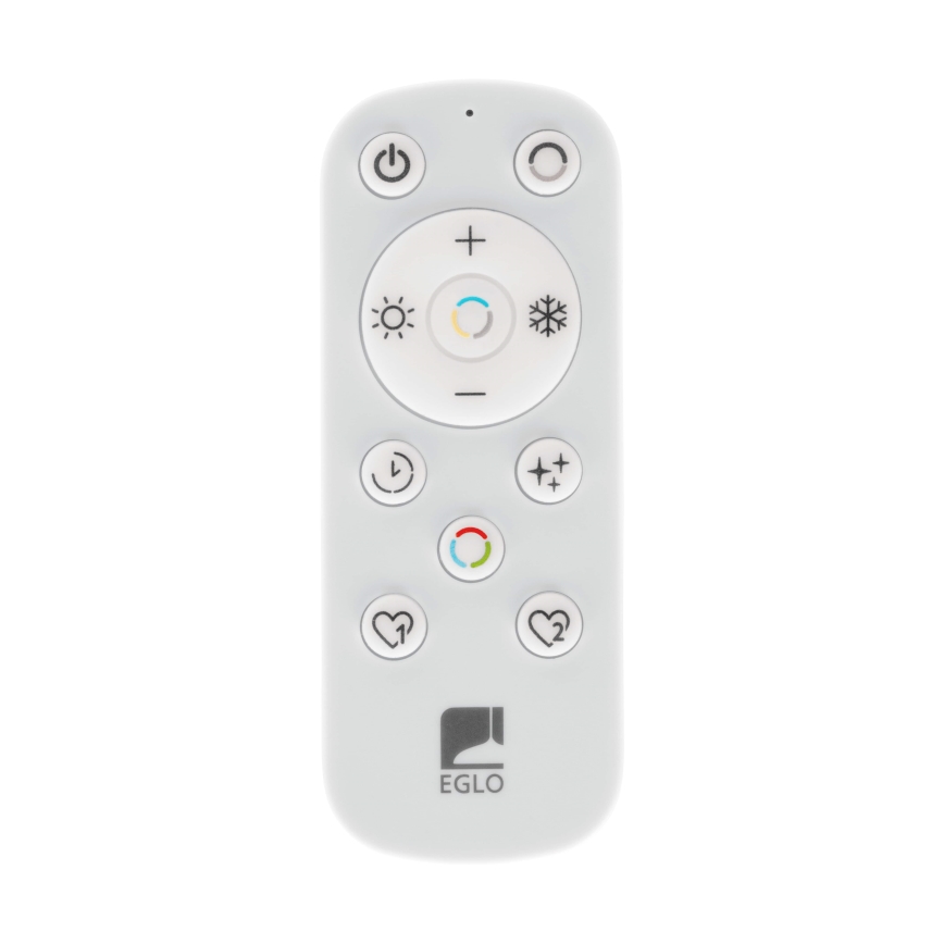 Eglo - LED Stmívatelné koupelnové stropní svítidlo LED/17,6W/230V 2700-6500K 39x39 cm IP44 černá + dálkové ovládání