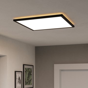 Eglo 901457 - LED Stmívatelné koupelnové stropní svítidlo LED/17W/230V 2700-6500K 50x50 cm IP44 černá + dálkové ovládání