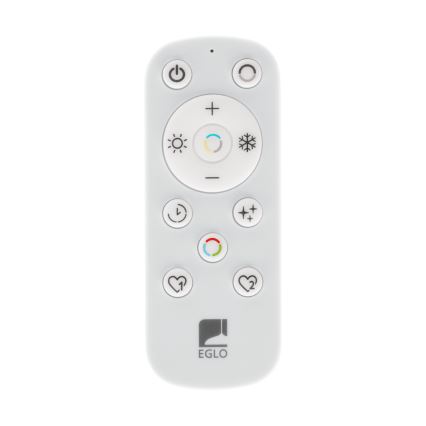 Eglo - LED Stmívatelné koupelnové stropní svítidlo LED/16,8W/230V 2700-6500K pr.50 cm IP44 bílá + dálkové ovládání