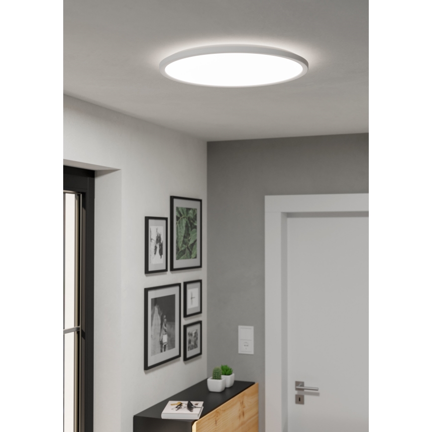 Eglo - LED Stmívatelné koupelnové stropní svítidlo LED/16,8W/230V 2700-6500K pr.50 cm IP44 bílá + dálkové ovládání