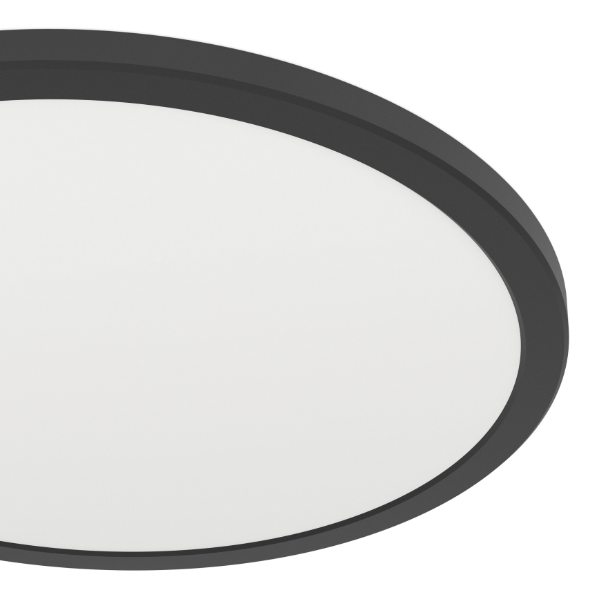 Eglo - LED RGBW Stmívatelné koupelnové stropní svítidlo LED/18,5W/230V 2700-6500K pr.38,9cm IP44 černá ZigBee