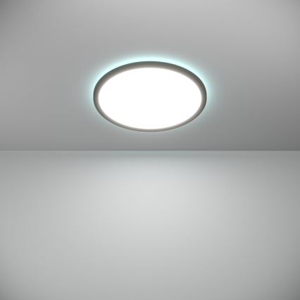 Eglo - LED RGBW Stmívatelné koupelnové stropní svítidlo LED/18,5W/230V 2700-6500K pr.38,9cm IP44 černá ZigBee