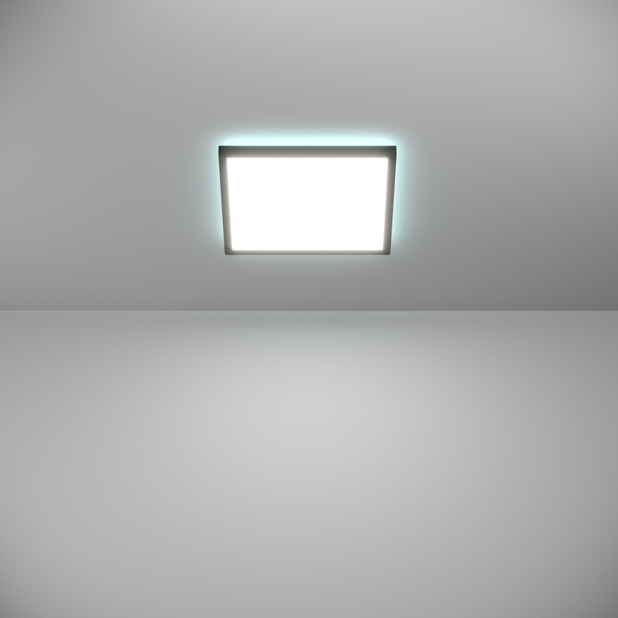 Eglo - LED RGBW Stmívatelné koupelnové stropní svítidlo LED/13,4W/230V 2700-6500K 29x29 cm IP44 černá