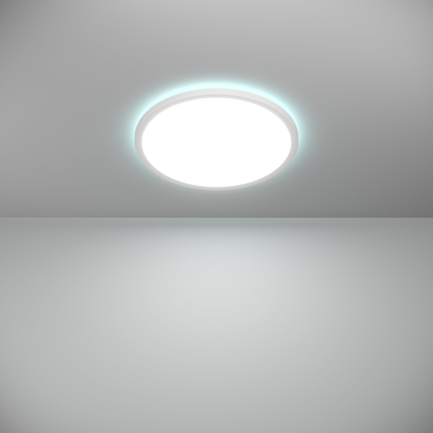 Eglo - LED RGBW Stmívatelné koupelnové stropní svítidlo LED/18,5W/230V 2700-6500K pr.38,9cm IP44 bílá ZigBee