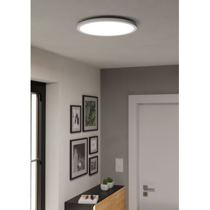 Eglo - LED RGBW Stmívatelné koupelnové stropní svítidlo LED/18,5W/230V 2700-6500K pr.38,9cm IP44 bílá ZigBee