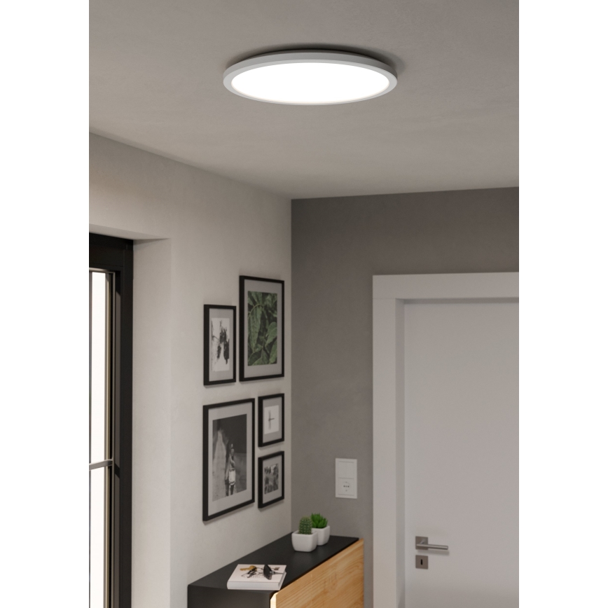 Eglo - LED RGBW Stmívatelné koupelnové stropní svítidlo LED/18,5W/230V 2700-6500K pr.38,9cm IP44 bílá ZigBee