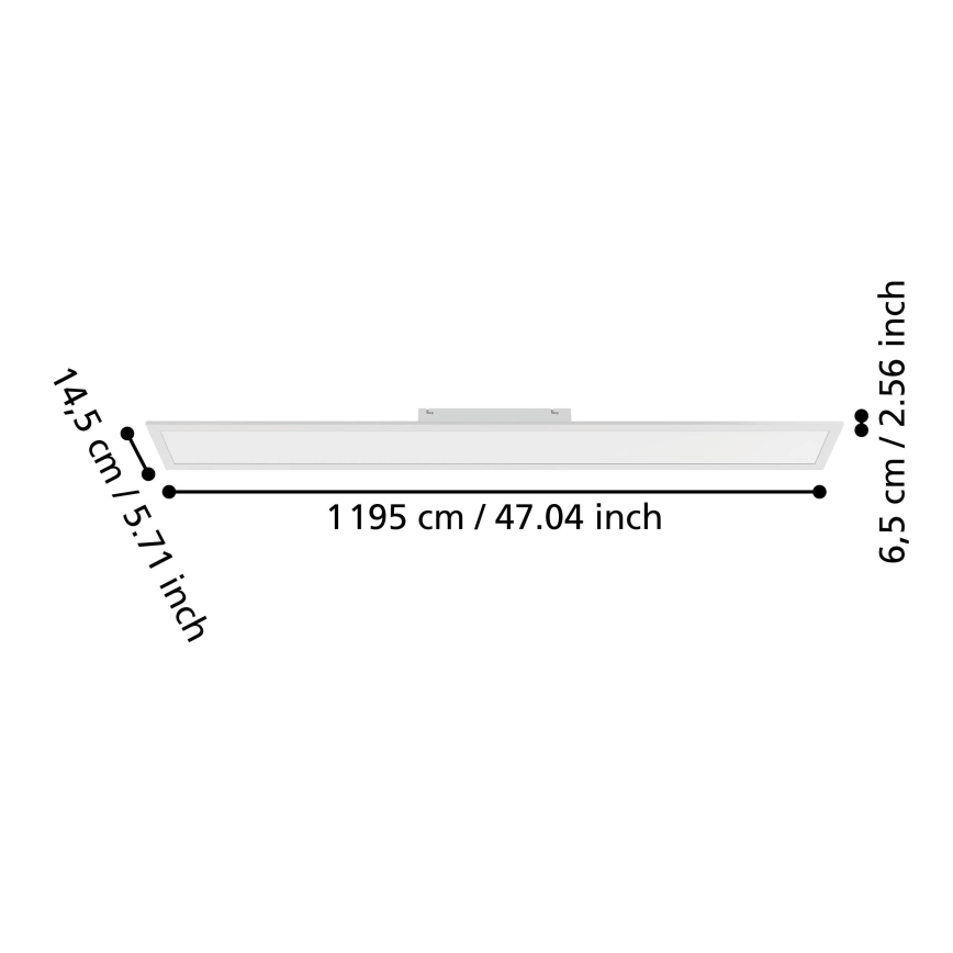 Eglo - LED Přisazený panel LED/28W/230V 2700/4000/6500K 120x15 cm bílá